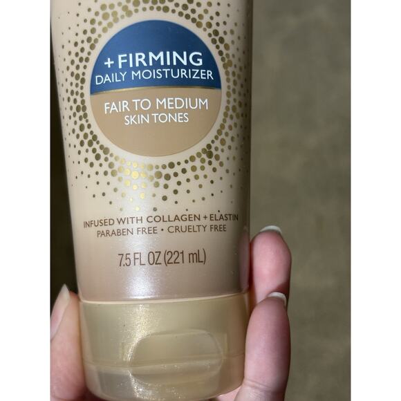 Jergens Natural Glow +Firming Body Lotion 7.5oz – Fair/Medium Sunless Tanner - Picture 3 of 4